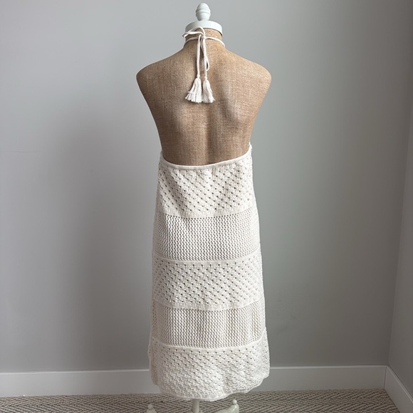 Old Navy Halter Tie-Strap Crochet Mini Dress LARGE NEW! - Picture 6 of 10